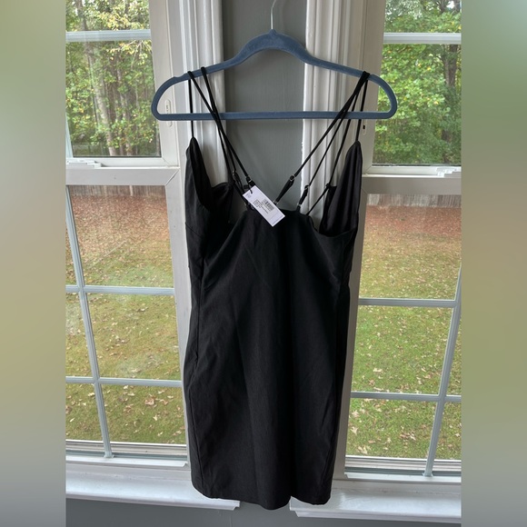 Strappy Woven Stretch Bodycon Dress - Picture 6 of 6